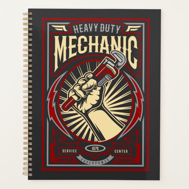 Vintage Mechanic     Planner (Front)