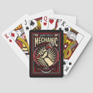 Vintage Mechanic Playing Cards