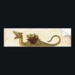 Vintage Mediaeval Dragon Design Bumper Sticker<br><div class="desc">Vintage Mediaeval Dragon Design</div>