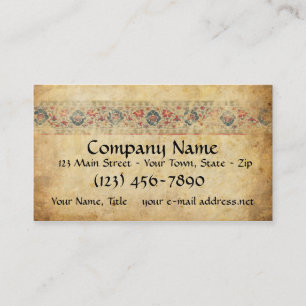 Vintage Mediaeval Manuscript Banner Business Card