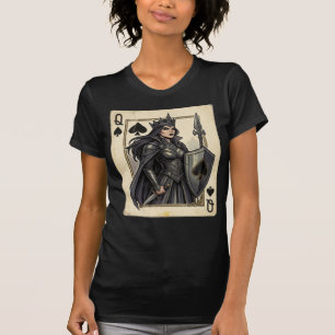 Vintage Mediaeval Queen of Spades: Shadow Guard T-Shirt