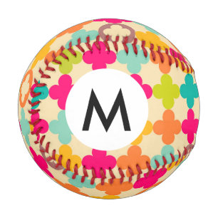 Vintage mediaeval rosette pattern baseball