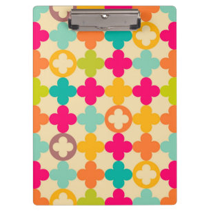 Vintage mediaeval rosette pattern clipboard