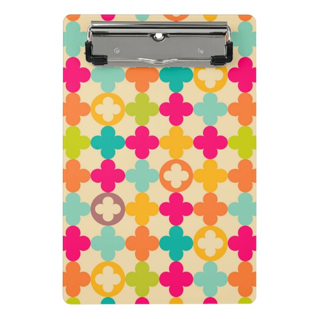 Vintage mediaeval rosette pattern mini clipboard (Front)