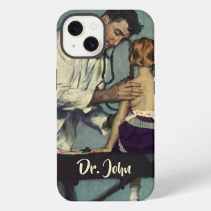 Vintage Medicine, Doctor Seeing a Girl Patient iPhone 13 Case