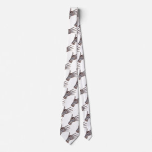 Vintage Medicine, Human Anatomy Hand Fingers Tie