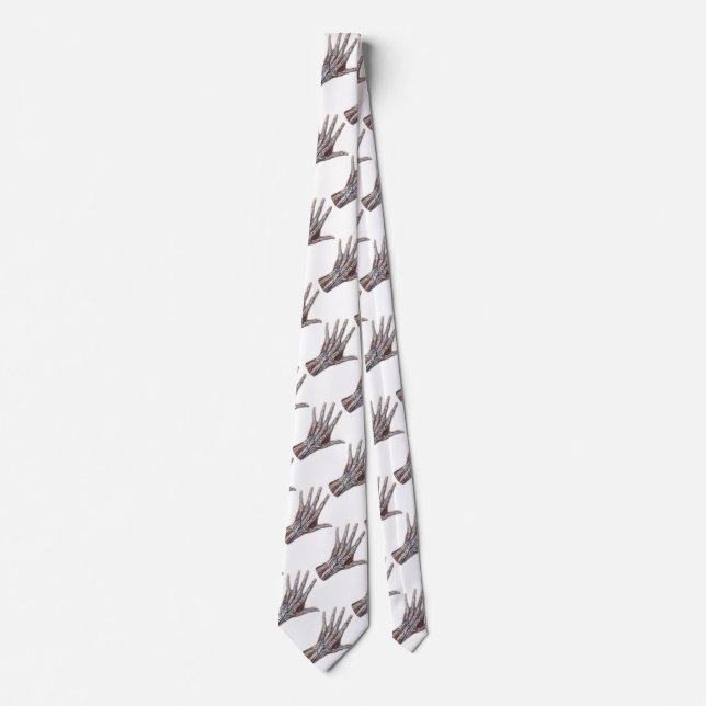 Vintage Medicine, Human Anatomy Hand Fingers Tie (Front)