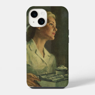 Vintage Medicine, Nurse with Medical Tools iPhone 14 Case