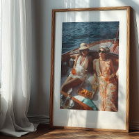 Vintage Mediterranean Glamour Classic Boat Trip