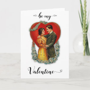 Vintage Meets Modern Valentines Day Card
