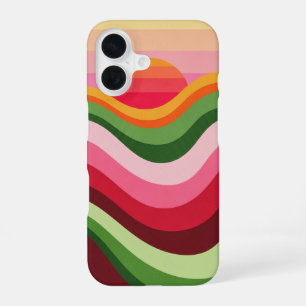 Vintage Melon Sunset iPhone 16 Case
