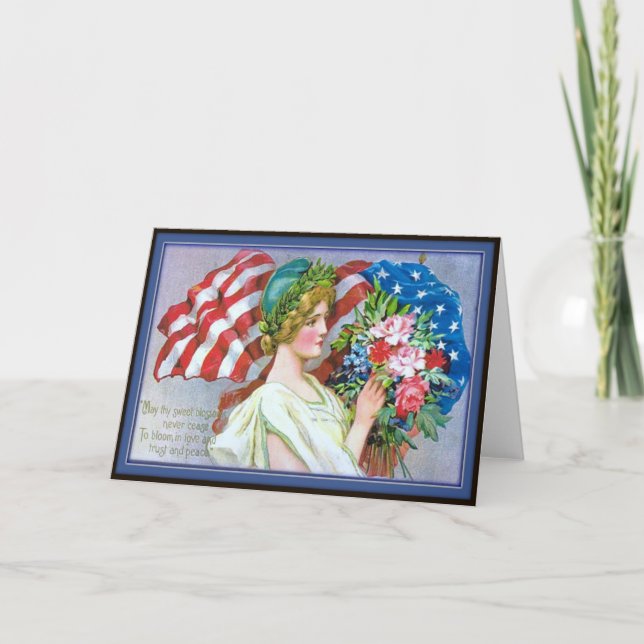 Vintage Memorial Day Greeting Card (Front)