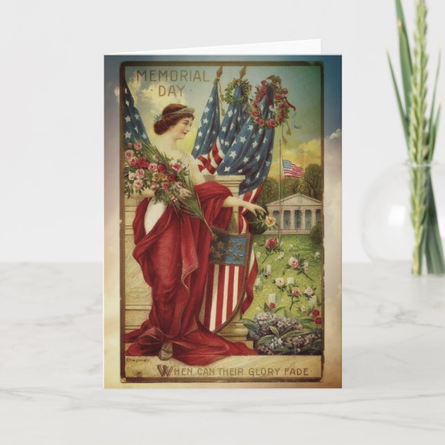 Vintage Memorial Day Greeting Card (Front)