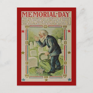 Vintage Memorial Day The Fallen, ZSSG Postcard