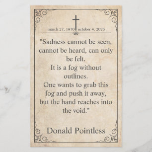 Vintage Memorial Sympathy - Antique