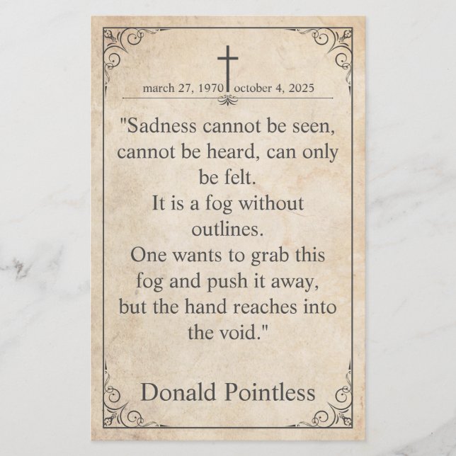 Vintage Memorial Sympathy - Antique (Front)
