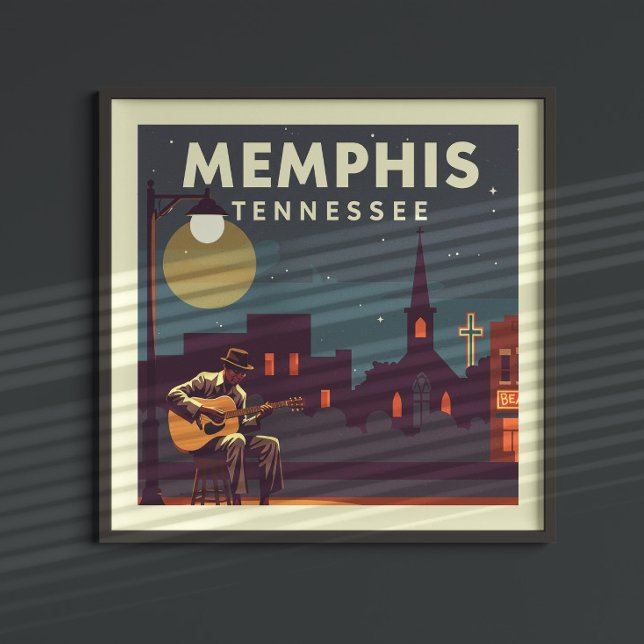 Vintage Memphis Tennessee Poster (Creator Uploaded)