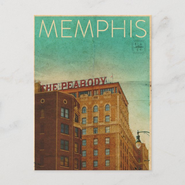 Vintage Memphis Travel Postcard (Front)