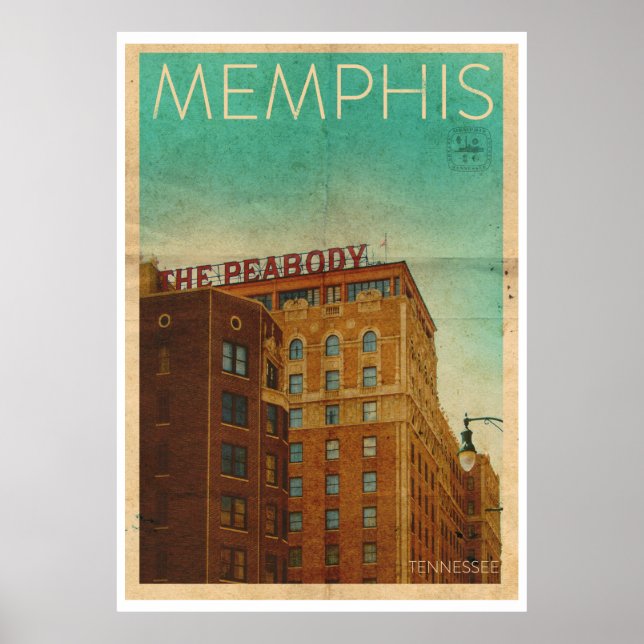 Vintage Memphis Travel Poster (Front)
