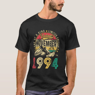 Vintage Men 30 Year Old Gift Funny November 1994 3 T-Shirt