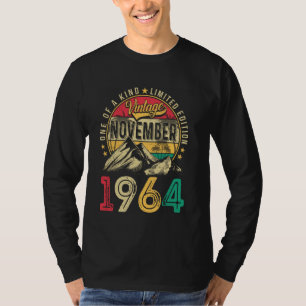 Vintage Men 60 Year Old Gift Funny November 1964 6 T-Shirt