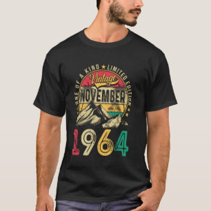 Vintage Men 60 Year Old Gift Funny November 1964 6 T-Shirt