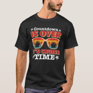 Vintage men Countdown Is Over It s Cruise Time sun T-Shirt