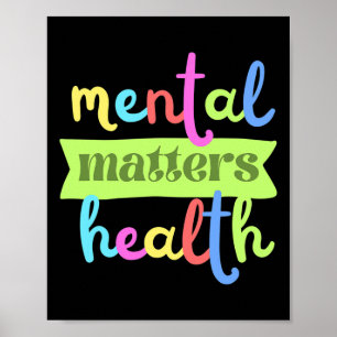 Vintage Mental Health Problems Quote For Support Poster