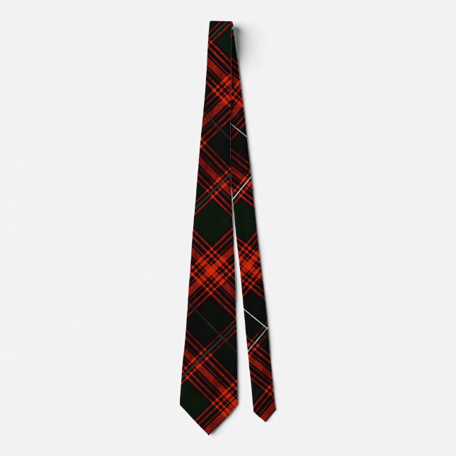 Vintage Menzies Hunting Tartan Tie (Front)