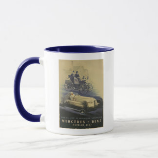 Vintage Mercedes Benz Advertising Poster Mug