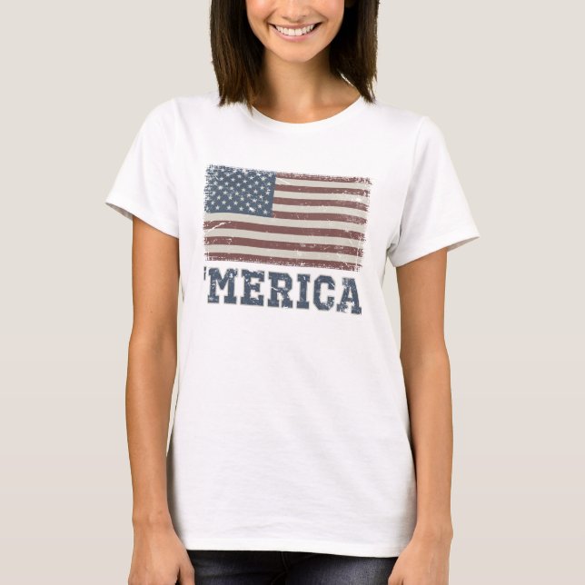 Vintage 'Merican Flag T-shirt (Front)