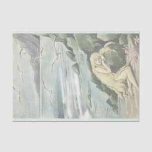 Vintage Mermaid Dreaming Under the Sea Party Tissue Paper