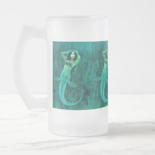 Vintage Mermaid Frosted Mug