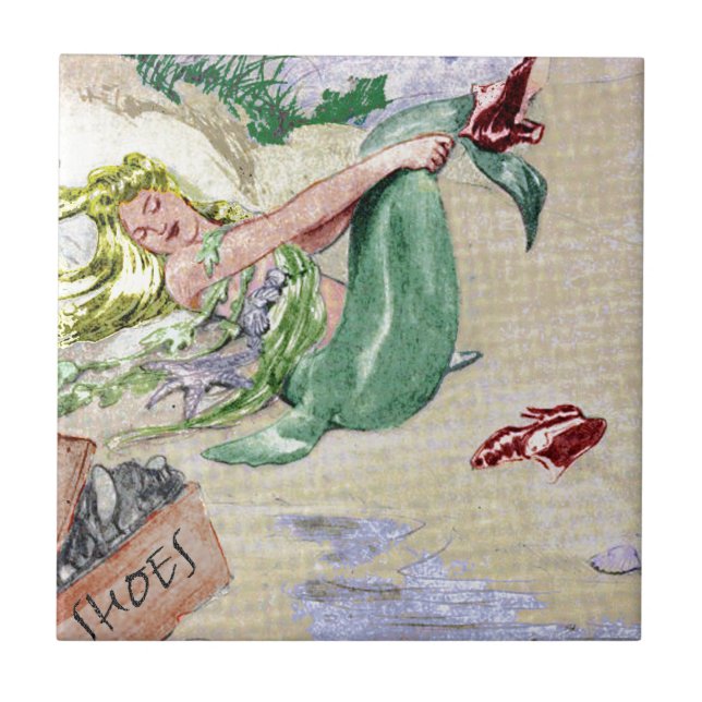Vintage Mermaid Merchandise Tile (Front)