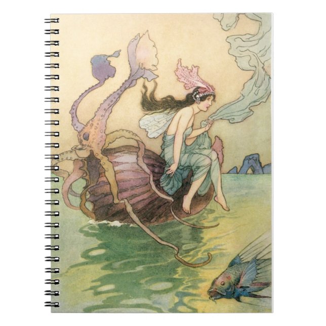 Vintage Mermaid Notebook (Front)
