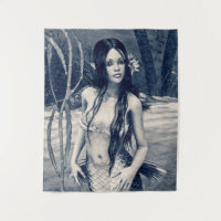 Vintage Mermaid Old Photo Fantasy Art