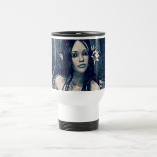 Vintage Mermaid Old Photo Fantasy Art Travel Mug