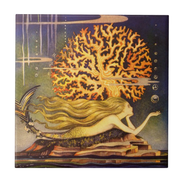 Vintage Mermaid Tile (Front)
