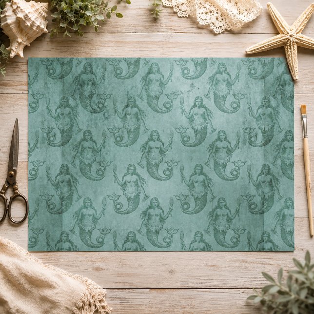 Vintage Mermaid Tissue Paper (Mermaid Tissue Paper)