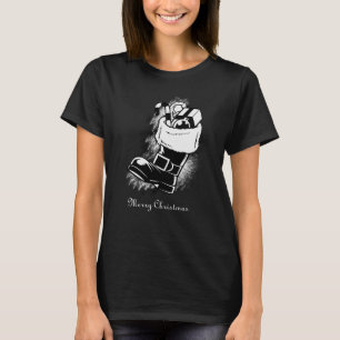 Vintage Merry Christmas Boot Women's T-shirt