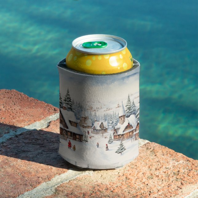 Vintage Merry Christmas Can Cooler (In Situ Pool)