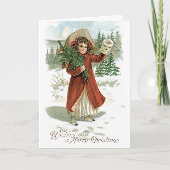 Vintage Merry Christmas Card (Front)