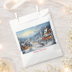 Vintage Merry Christmas Favour Bags