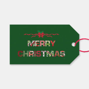 Vintage Merry Christmas Holiday Gift Tags
