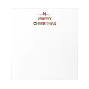 Vintage Merry-Christmas Holiday Notepad