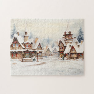 Vintage Merry Christmas Jigsaw Puzzle