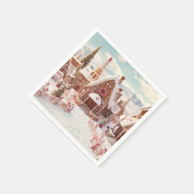 Vintage Merry Christmas Napkin (Corner)