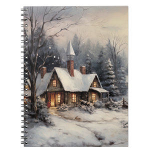 Vintage Merry Christmas Notebook