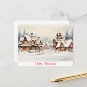 Vintage Merry Christmas Postcard