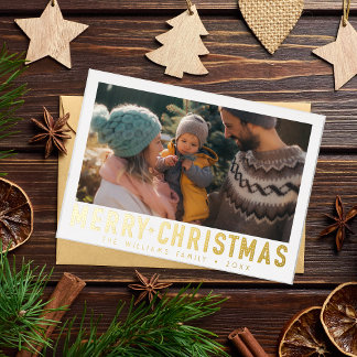 Vintage Merry Christmas Retro Typography | Red